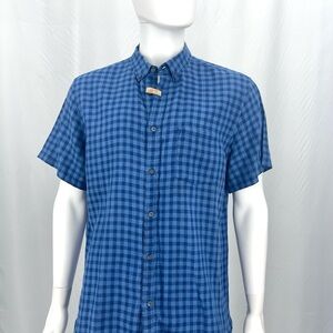 Banana Republic Navy Plaid Men's Shirt